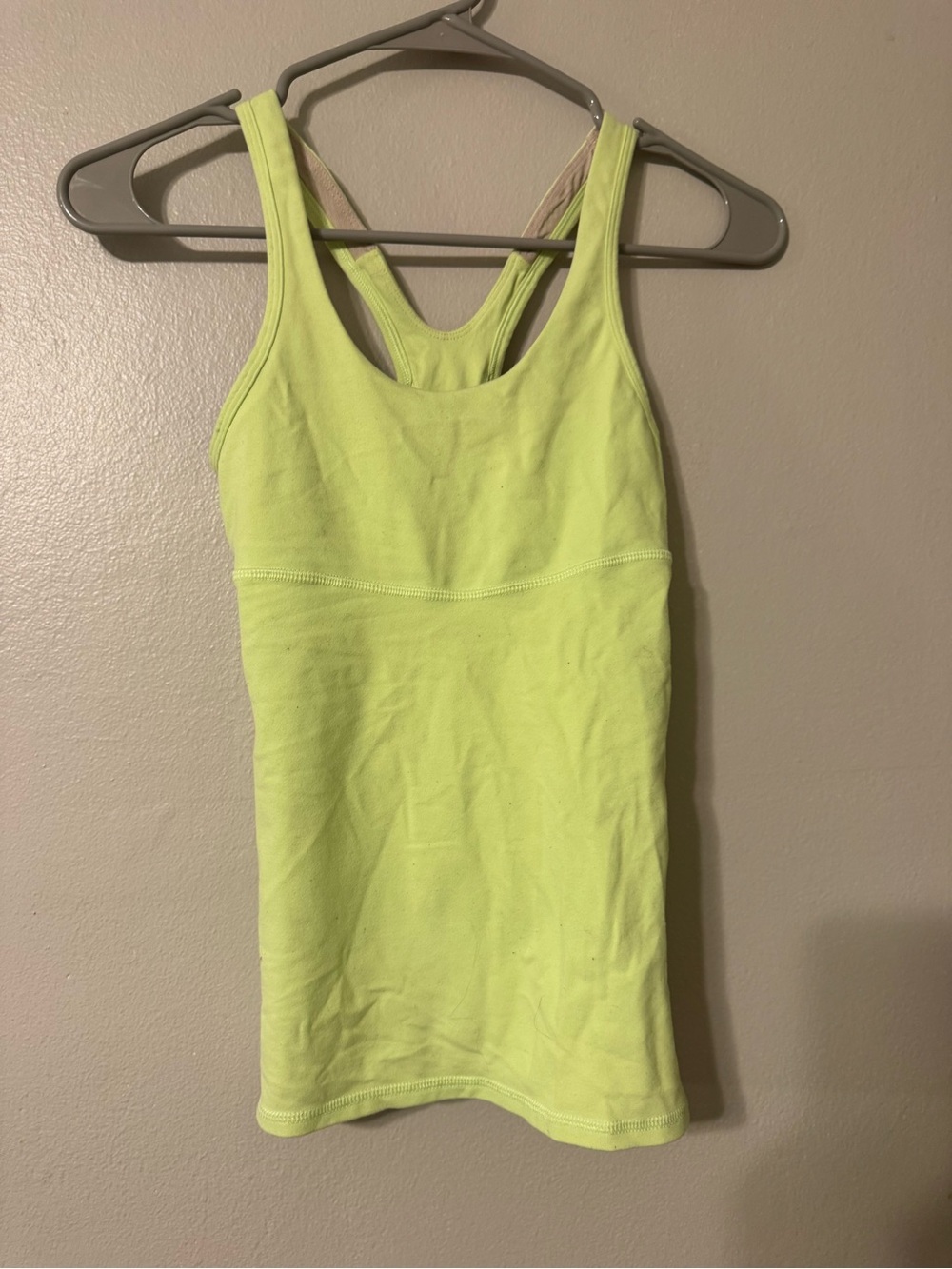lululemon Neon Yellow Racerback Tank